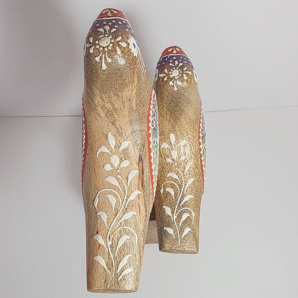 Handcrafted Wooden Bird Sculpture – Made in India - Picture 3 of 10